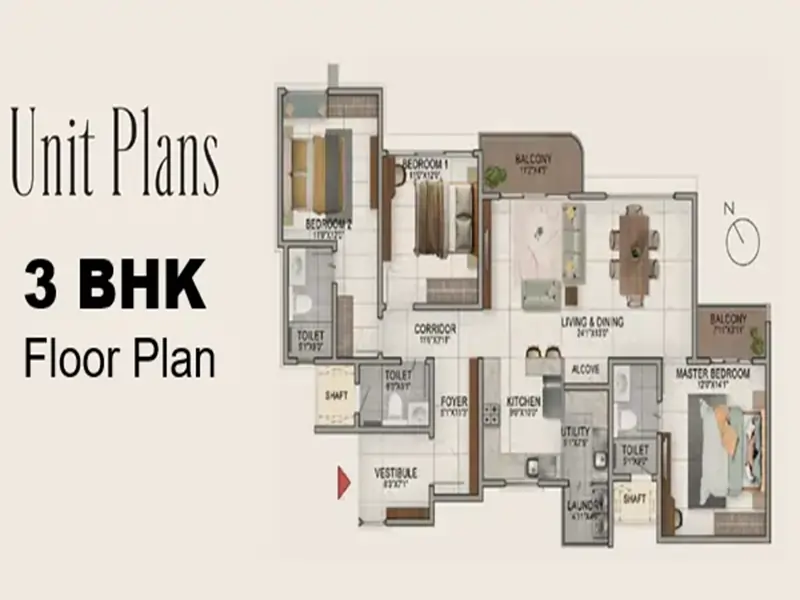Purple Codename Real Kharadi Floor Plan
